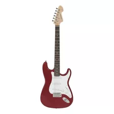 Guitarra Elétrica Vogga Vcg601n Stratocaster De Madeira Afiada 2016 Vermelha Metálico Com Diapasão De Pau-rosa