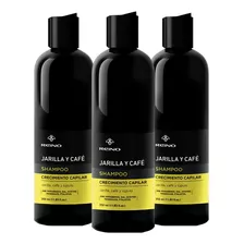 Shampoo Jarilla Y Café X 3 Unidades Crecimiento Capilar 