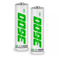 Pilas Baterías Recargables Aa 3600mah Blister X2 