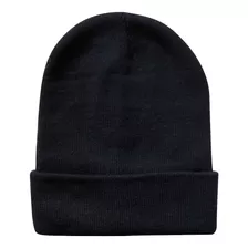 Gorro Beanie De Lana Adulto Con Doblez