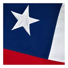 Bandera Chilena 120x180 Bordada Reforzada