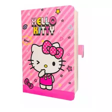 Libreta Diario Hello Kitty Broche Magnético Cuaderno Kawai