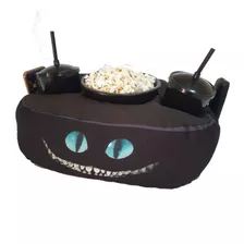 Almofada Com Bolso Porta Pipoca Gato Risonho Alice 1