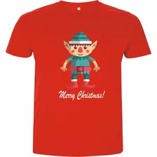 Camisetas Navideñas Duende Elfo Navidad Hombre Dama Y Niños