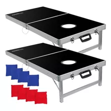 Juego Cornhole 47x23'' Segawe Portátil En Aluminio Con