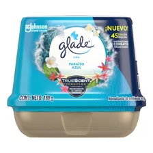 Glade Cubo Gel Car Paraiso Azul 180g Aromatizante