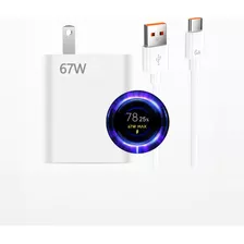 67w Turbo Cargador Con Cable Tipo C Para Xiaomi Carga Rápid