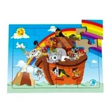 Brinquedo Religioso Quebra Cabeça Arca De Noé Simque