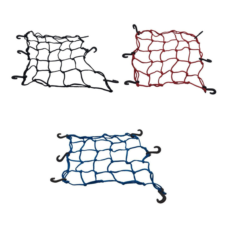 Atacado 100 Rede Elástica Aranha Capacete Bau Redinha 45x45 - DNSA MOTO  PEÇAS