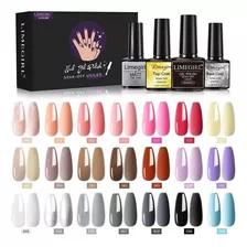 Set De Esmaltes De Uñas En Gel De 24 Colores Semipermanentes