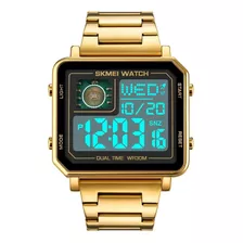 Relógio Masculino Skmei 2033 Digital Esportivo Luxo Dourado