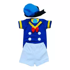 Body Roupa Do Pato Donald Bebê Mesversário Fantasia Festa