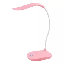 Luminária Abajur Mesa Luz Led Touch Flexível Estudo Leitura Cor Da Estrutura Rosa