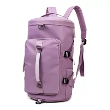 Mochila Bolso Multiforma Táctica Gadnic Impermeable Color Violeta