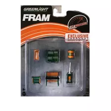 Diorama Ferramenta Oficina Fram Greenmachine Greenlight 1/64