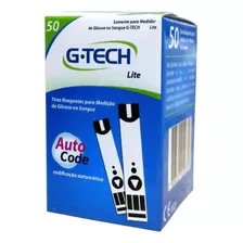 Tiras Glicemia C/50 Unidades Gtech Lite + 100 Lancetas