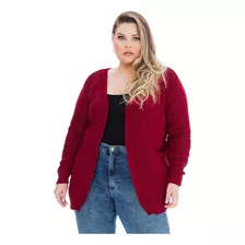 Cardigan Casaco Blusa Kimono Tricot Plus Size -025