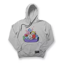 Sudadera Bts X Bt21 Corazones Mod02 Niños / Mujer/ Hombre