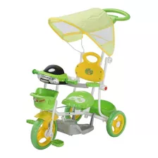 Triciclo Criança Infantil Com Toldo Luzes Verde | Importway