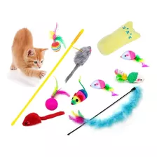 Brinquedos Para Gato Interativo Bolinhas Varinha Ratinhos