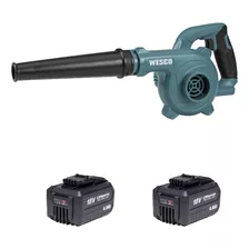 Soprador De Folhas Wesco Ws2942 +2 Baterias 4ah 18v S/carreg