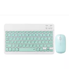 Kit De Mini Teclado Y Ratón Inalámbrico Ultrafino Para Portá