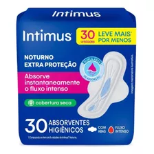 Absorvente Noturno Com Abas 30 Unidades Intimus