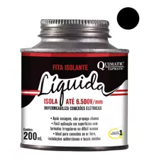 Fita Isolante Líquida Preta Quimatic 200 Ml Tapmatic