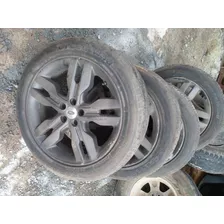 Jogo De Roda C/pneu Da Ford Edge Aro 20 245/50r/20 C/detalh+