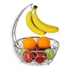 Frutero Simple Houseware Con Colgador De Plátano, Acabado Cr