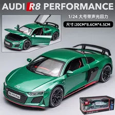 Modelo De Coche Deportivo En Miniatura De Metal Audi R8 1:24