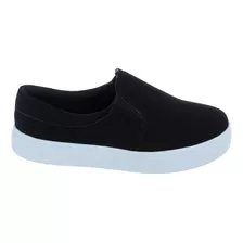 Tênis Feminino Slip On Casual Iate Plataforma Confort Liso