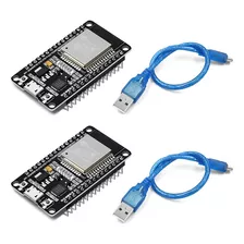 2 Módulo Esp32 Wifi+bluetooth 4.2 Ble Nodemcu Con Cable Usb