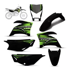 Carenagem Yamaha Xtz 250 Lander 2015 Preta Adesivado