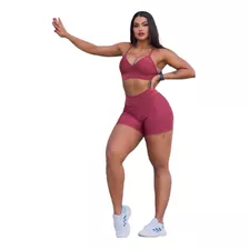 Conjunto Begonia Short E Top Academia Treino Fitness Promoçã