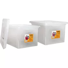 Caja De Archivo Apilable Legal/carta 14.2 Ancho X 18 ...