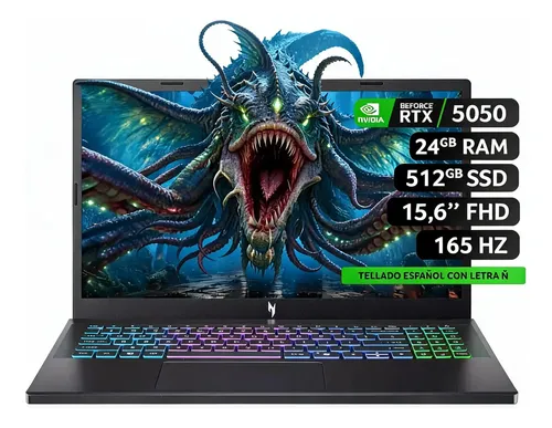 Notebook Acer Gamer Ryzen 7 / 24 Gb /512 Ssd/ Rtx 5050
