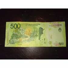 Billete De $500 Con Un Error De Impresión, De Colección