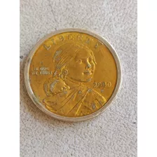 Moneda De Un Dólar Del Año 2000 Color Plateada 