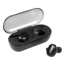 Auriculares Inalámbricos Gadnic Con Estuche Reducción Ruido Color Negro