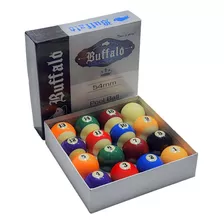 Jogo De Bolas De Bilhar / Sinuca Buffalo Faixada 54mm