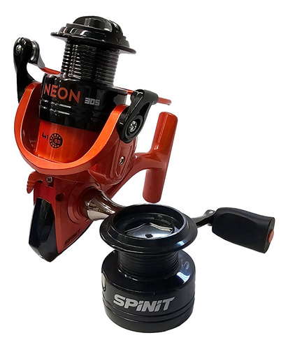 Reel Frontal Spinit Neon 305 Pejerrey Ambidiestro Grafito