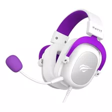 Headset Gamer Havit H2002d Edição Cores White Red Roxo Pink