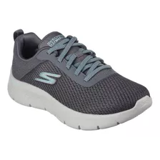 Tenis Skechers Go Walk Flex Alani Para Mujer Deportivo Gris 