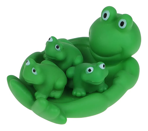 Kit 4 Pato De Borracha Para Banho E Saboneteira Com Filhotes Sapo