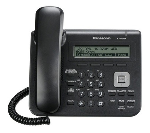 Telefono Ip Basico Sip Para Pbx Panasonic Kx-ut123x-b