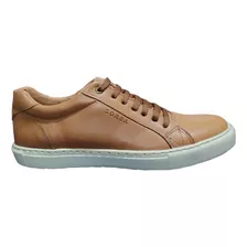 Zapatilla Hombre Cuero Suela Liso Base Eva Beige A C