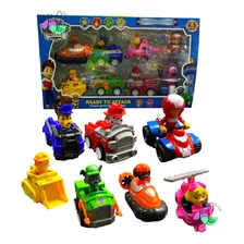 Pawpatrol Patrulla Canina Set X7 Vehículos Friccion Muñecos