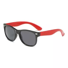 Óculos De Sol Infantil Polarizado Preto/vermelho 41x55mm