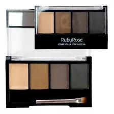 Paleta De Sombras Para Cejas Ruby Rose Alta Pigmentación 